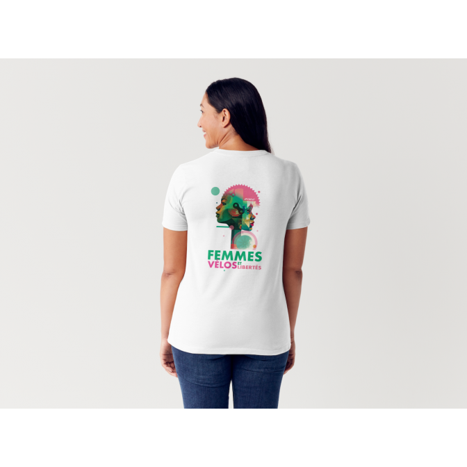 TEE-SHIRT CYFAC FEMMES, VÉLOS ET LIBERTÉS 2