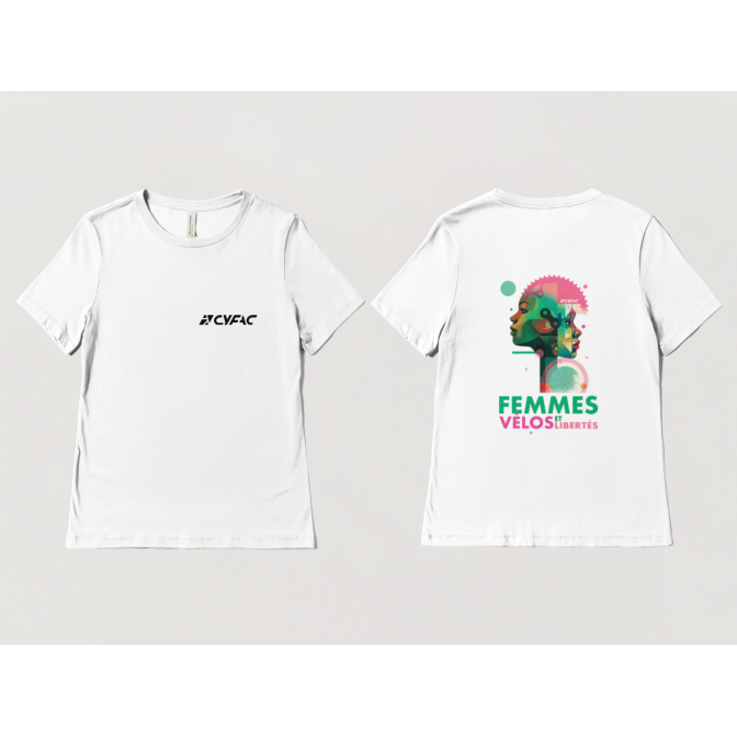 TEE-SHIRT CYFAC FEMMES, VÉLOS ET LIBERTÉS 2
