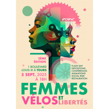 AFFICHE FEMMES, VÉLOS ET...